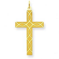 Latin Cross Pendant in 14k Yellow Gold