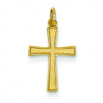 Latin Cross Charm in 14k Yellow Gold