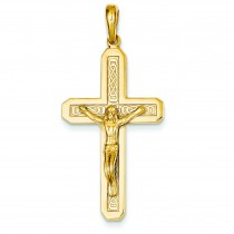 Crucifix Pendant in 14k Yellow Gold