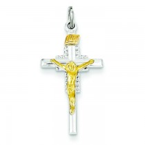 INRI Crucifix Charm in Sterling Silver