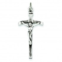Antiqued Crucifix in Sterling Silver