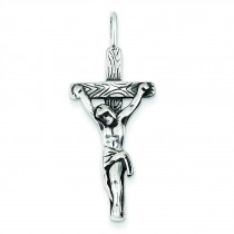 Antiqued Crucifix in Sterling Silver