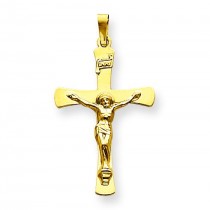 INRI Crucifix in 14k Two-tone Gold