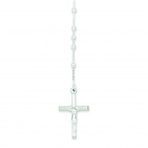 Rosary Necklace in Sterling Silver