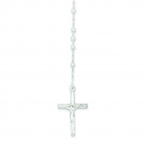 Rosary Necklace in Sterling Silver