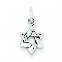 Small Star of David Charm in Sterling Silver