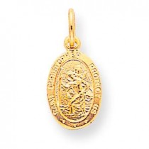 St. Christopher Pendant in 10k Yellow Gold