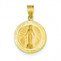 Miraculous Medal in 14k Yellow Gold