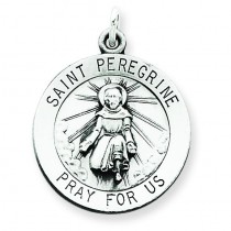 St. Peregrine Medal in Sterling Silver