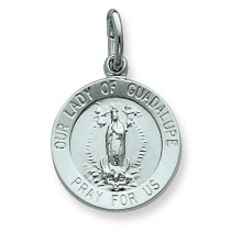 Our Lady of Guadalupe Medal in Sterling Silver