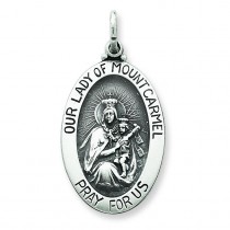 Our Lady of Mount Carmel Medal in Sterling Silver