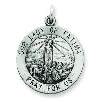 Our Lady of Fatima Medal in Sterling Silver