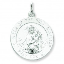 The Holy Scapular Medal in Sterling Silver