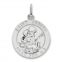 St Joseph Medal in Sterling Silver