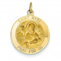 St Mark Medal in 14k Yellow Gold