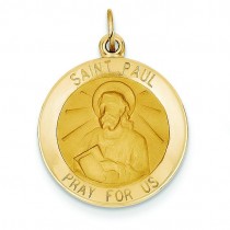 St Paul Medal in 14k Yellow Gold