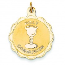 Holy Communion Disc in 14k Yellow Gold