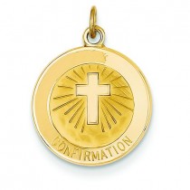 Confirmation Medal in 14k Yellow Gold