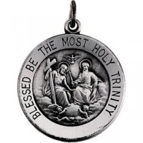 Holy Trinity Medal in Sterling Silver
