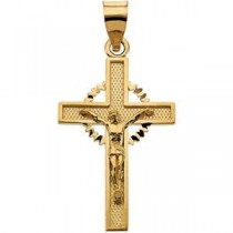 Celtic Crucifix in 14k Yellow Gold
