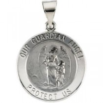 Guardian Angel Medal in 14k Yellow Gold