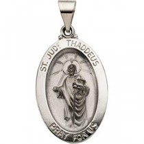 St Jude Medal in 14k Yellow Gold