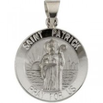 St Patrick Medal in 14k Yellow Gold