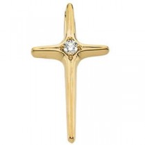 0.07 Ct. Diamond Passion Cross in 14k Yellow Gold