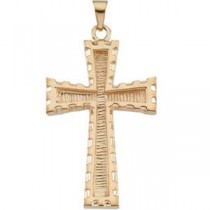 Latin Cross in 14k Yellow Gold