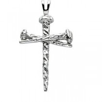 Passion Cross in 14k White Gold