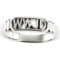 What Would Jesus Do Ring in 14k Yellow Gold