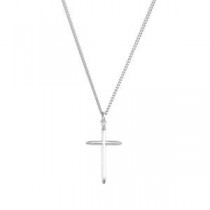 Cross Pendant or Necklace in Sterling Silver