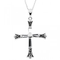 Forgiven Cross Pendant & Chain in Sterling Silver