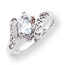 .06ct. Diamond Gemstone Filigree Ring