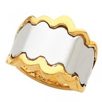 Fashion Ring in 14k Two-tone Gold