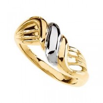 Fashion Ring in 14k Two-tone Gold