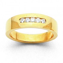 Five Stone Diamond Anniversary Rings 