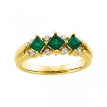 Diamond Gemstone Anniversary Rings  (0.125 Ct. tw.) (0.125 Ct. tw.)