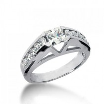 Princess Cut Diamond Engagement Ring in 14K Yellow Gold