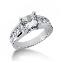 Princess Cut Diamond Engagement Ring in 14K Yellow Gold