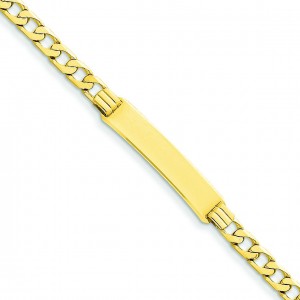 Curb ID Bracelet in 14k Yellow Gold