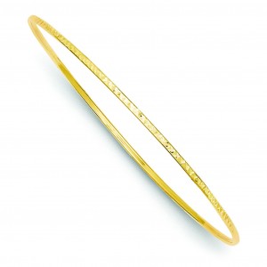 Diamond-Cut Slip-On Bangle Bracelet in 14k Yellow Gold 
