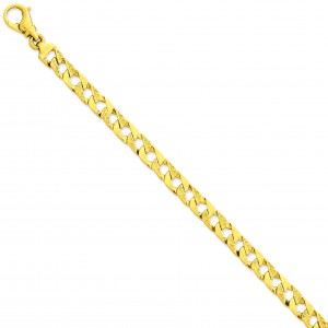 7.35mm Link Bracelet in 14k Yellow Gold
