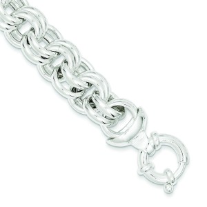 Fancy Link Bracelet in Sterling Silver
