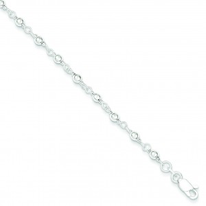 Bead Link Bracelet in Sterling Silver
