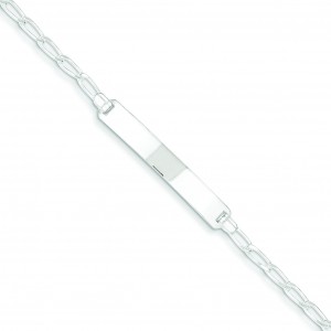 Open Link ID Bracelet in Sterling Silver