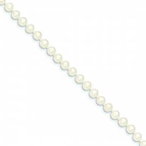 4.5mm Onion Cultured Pearl Bracelet in 14k Yellow Gold