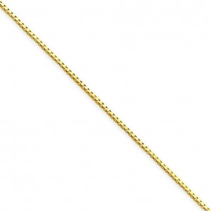 14k Yellow Gold 7 inch 0.90 mm  Box Chain Bracelet
