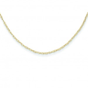 14k Yellow Gold 13 inch   Rope Choker Necklace