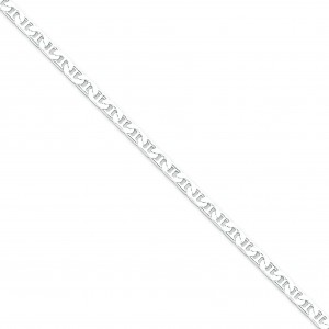 Sterling Silver 7 inch 3.75 mm  Anchor Chain Bracelet